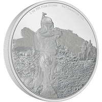 2022 Star Wars The Mandalorian - Boba Fett 1oz Silver Proof NZ Mint Presentation Case & COA image