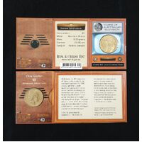 2006 50 Years of Australian Television Brisbane "B" Mintmark Uncirculated RAMint Coin in Card image