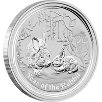 2011 Australian Lunar Series II: Year of the Rabbit 1 oz .999