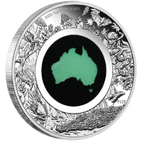 2024 Great Southern Land Chrysoprase 1oz Silver Proof Perth Mint Presentation Case & COA