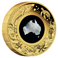 2024 Great Southern Land Mother of Pearl 2oz Gold Proof Perth Mint Presentation Case & COA image