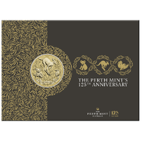 2024 The Perth Mint's 125th Anniversary $1 Perth Mint Coin in Card image
