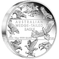 2024 Australian Wedge-Tailed Eagle 10th Anniversary 10oz Silver Proof Perth Mint Presentation Case & COA image