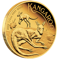 2025 Australian Kangaroo 1/4oz Gold Proof Perth Mint Presentation Case & COA