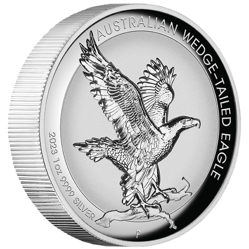 2023 Australian Wedge-Tailed Eagle 1oz Silver Proof Incused Perth Mint Presentation Case & COA