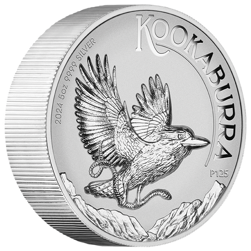 2024 Australian Kookaburra 5oz Silver Proof High Relief Incused Perth Mint Presentation Case & COA