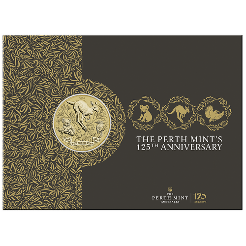 2024 The Perth Mint's 125th Anniversary $1 Perth Mint Coin in Card