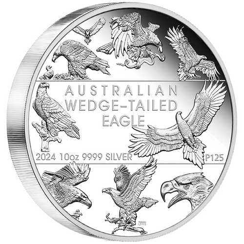 2024 Australian Wedge-Tailed Eagle 10th Anniversary 10oz Silver Proof Perth Mint Presentation Case & COA